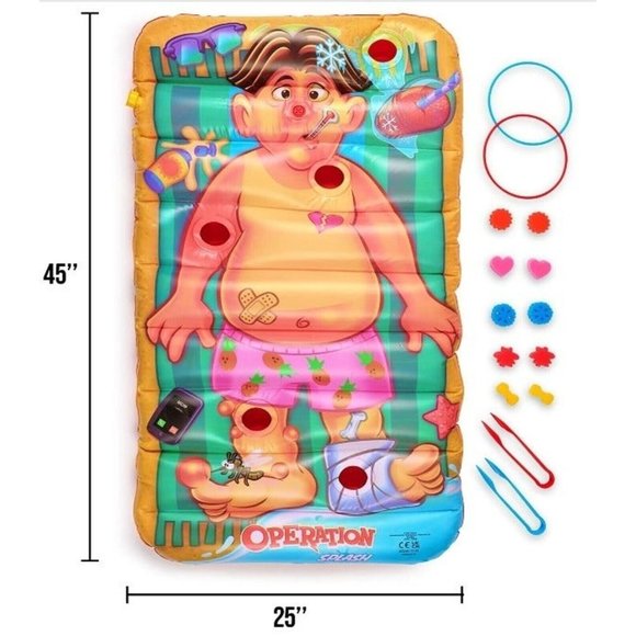 Hasbro Operation Splash Family Game for Your Water Fun Outdoor Game - Picture 2 of 9